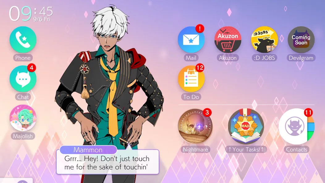 Obey Me! Anime Otome Sim Game [МОД: Меню, Бесконечные монеты и Открытые уровни] Screenshot 5