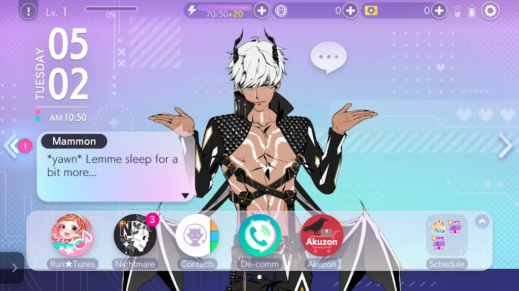 Otome Games Obey Me! NB [МОД: Все открыто, Дополнительные деньги и Меню MOD] Screenshot 3