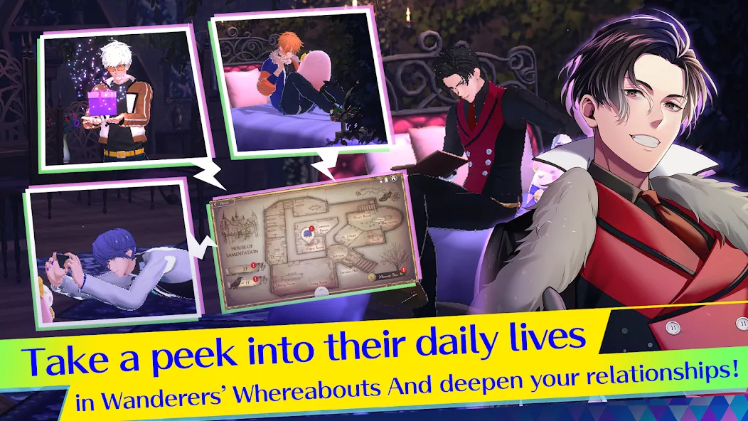Otome Games Obey Me! NB [МОД: Все открыто, Дополнительные деньги и Меню MOD] Screenshot 5