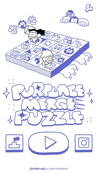 PURPLACE Merge Puzzle (Парплейс Мрдж Паззл) [МОД: Много денег, Монет и Все открыто] Screenshot 1