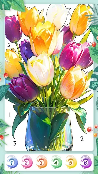 Season Summer Coloring Games [МОД: Все открыто, Дополнительные деньги и Меню MOD] Screenshot 4