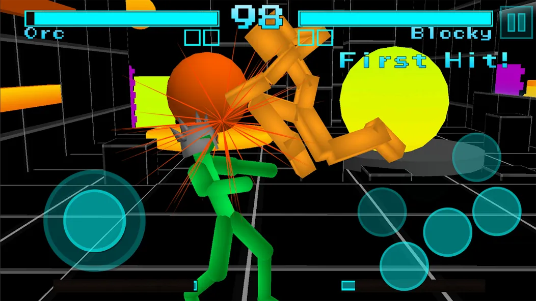 Stickman Fighting Neon Warrior [МОД: Много денег, Монет и Все открыто] Screenshot 3
