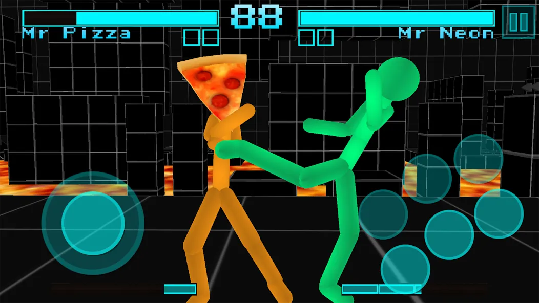 Stickman Fighting Neon Warrior [МОД: Много денег, Монет и Все открыто] Screenshot 4
