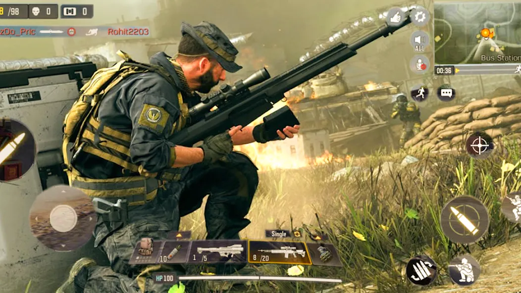 Cover Target: Offline Sniper [МОД: Все открыто, Дополнительные деньги и Меню MOD] Screenshot 1