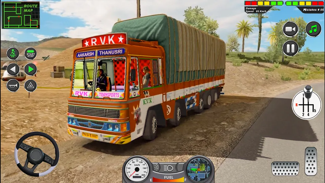 Indian Heavy Truck Delivery 3D [МОД: Меню, Бесконечные монеты и Открытые уровни] Screenshot 1