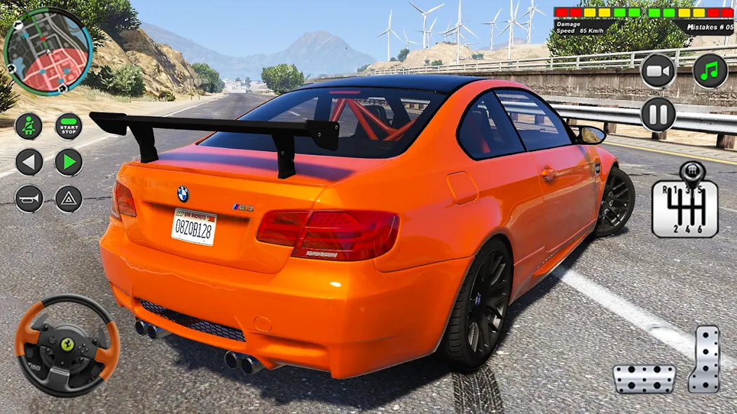 Modern Car Advance Driving 3D [МОД: Много монет, Открытые уровни и Мега MOD] Screenshot 2