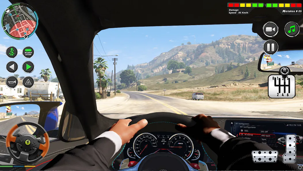 Modern Car Advance Driving 3D [МОД: Много монет, Открытые уровни и Мега MOD] Screenshot 3