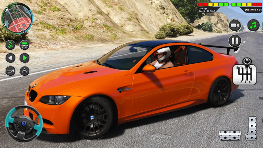 Modern Car Advance Driving 3D [МОД: Много монет, Открытые уровни и Мега MOD] Screenshot 4