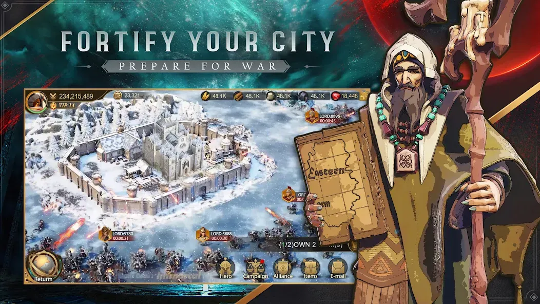 Land of Empires: Immortal (Лэнд оф Эмпайрс) [МОД: Меню, Бесконечные монеты и Открытые уровни] Screenshot 2