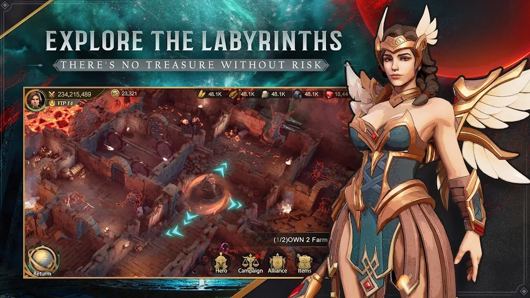 Land of Empires: Immortal (Лэнд оф Эмпайрс) [МОД: Меню, Бесконечные монеты и Открытые уровни] Screenshot 3