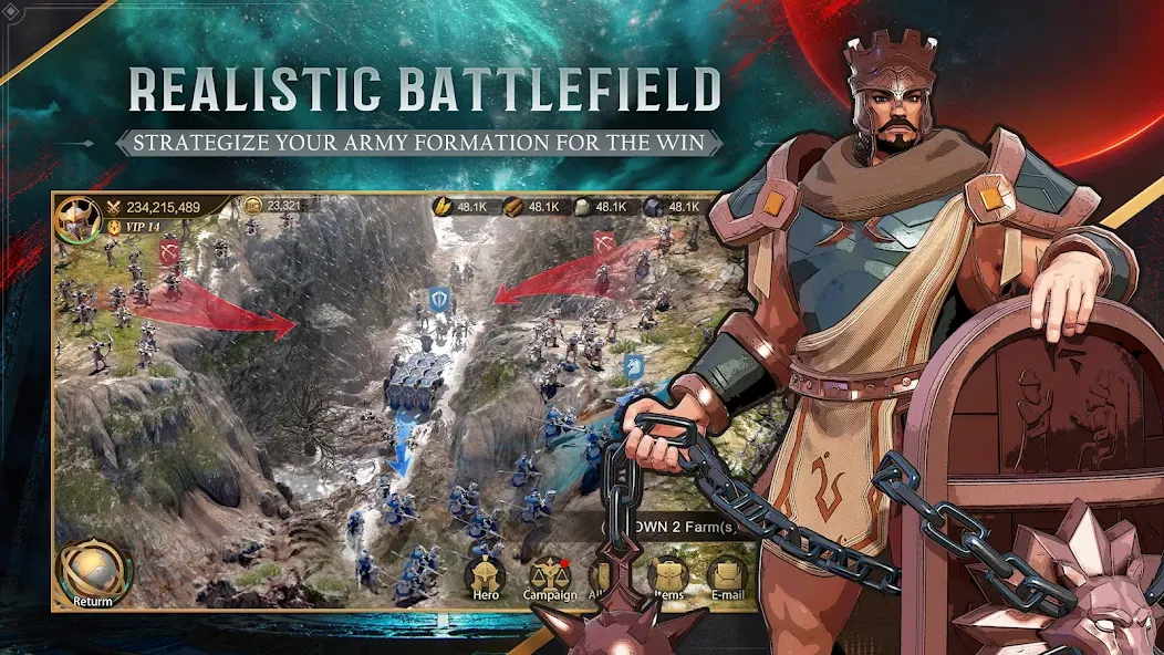 Land of Empires: Immortal (Лэнд оф Эмпайрс) [МОД: Меню, Бесконечные монеты и Открытые уровни] Screenshot 4