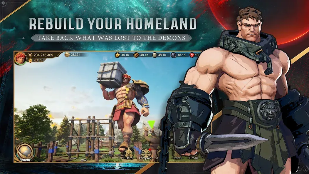 Land of Empires: Immortal (Лэнд оф Эмпайрс) [МОД: Меню, Бесконечные монеты и Открытые уровни] Screenshot 5