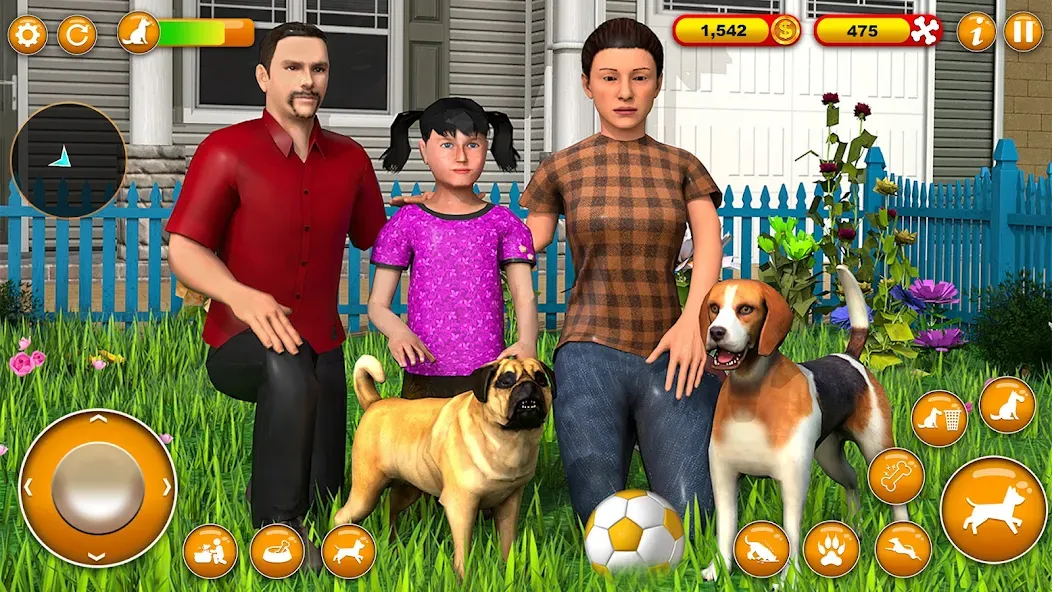 Pet Dog Family Adventure Games [МОД: Много денег, Монет и Все открыто] Screenshot 1