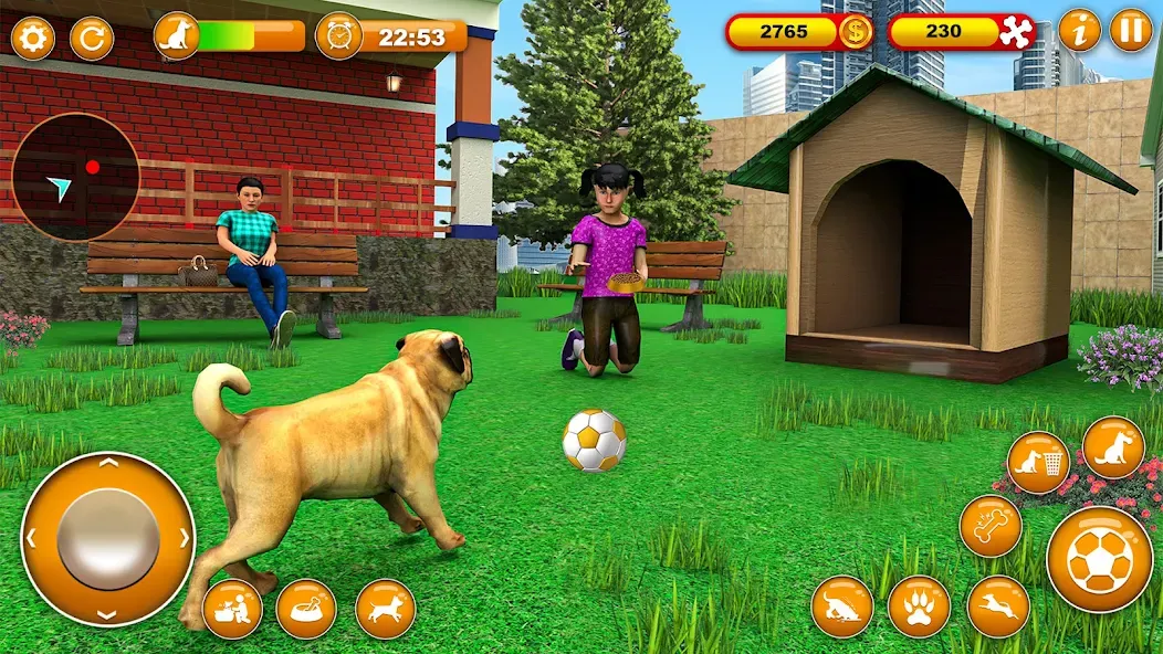 Pet Dog Family Adventure Games [МОД: Много денег, Монет и Все открыто] Screenshot 2
