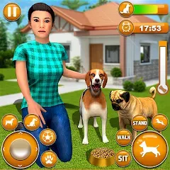 Скачать Pet Dog Family Adventure Games [МОД: Много денег, Монет и Все открыто] | Взлом Pet Dog Family Adventure Games на Андроид