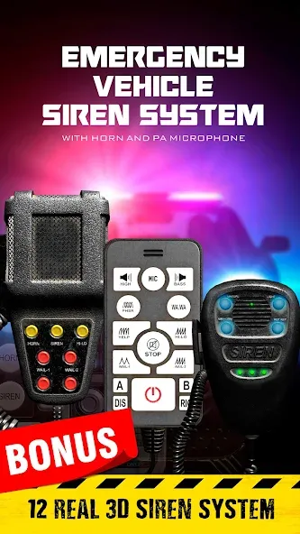 Siren sounds set: siren system [МОД: Меню, Бесконечные монеты и Открытые уровни] Screenshot 1