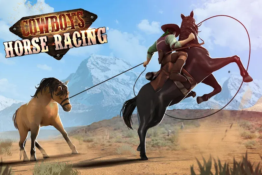 Cowboys Horse Racing Derby [МОД: Много денег, Монет и Все открыто] Screenshot 1