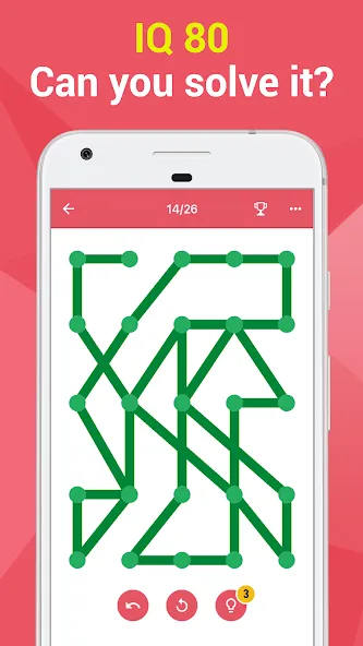 1LINE –One Line with One Touch (ЛАЙН) [МОД: Много денег, Монет и Все открыто] Screenshot 2