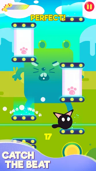 Cringe the Cat - Music Game [МОД: Много монет, Открытые уровни и Мега MOD] Screenshot 1