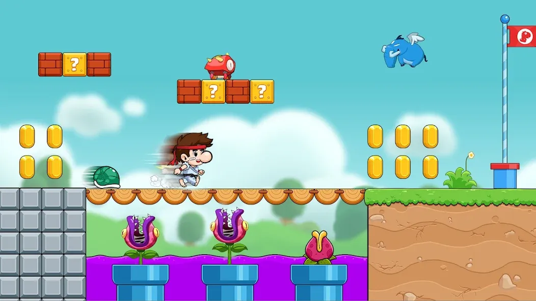 Bean's World Super: Run Games [МОД: Много монет, Открытые уровни и Мега MOD] Screenshot 4