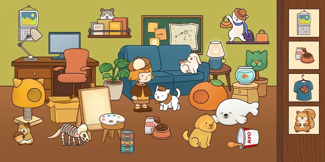 Find Hidden Cats—Detective Mio [МОД: Все открыто, Дополнительные деньги и Меню MOD] Screenshot 5