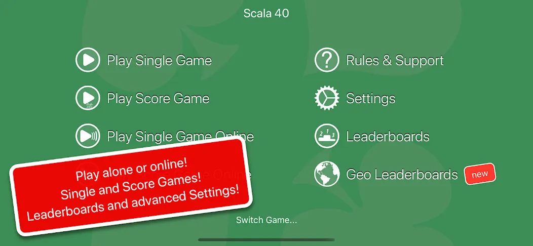 Scala 40 - Online or Alone (Скала 40) [МОД: Деньги, Монеты и Меню MOD] Screenshot 2