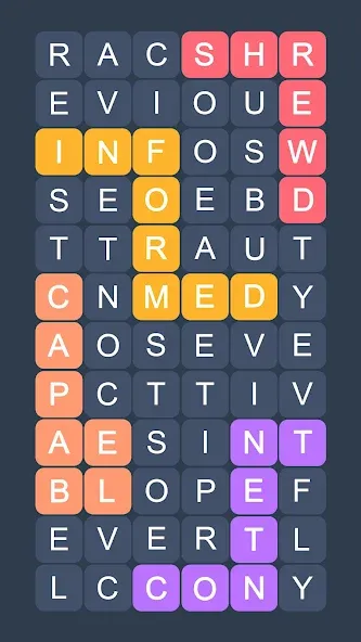 Word Search — Evolution Puzzle [MOD: Много монет/Энергии] - Скриншот 2