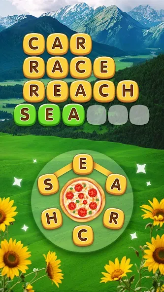 Word Pizza - Word Games [МОД: Много денег, Монет и Все открыто] Screenshot 1