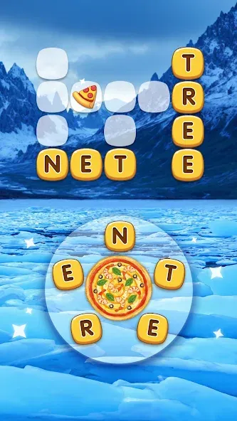 Word Pizza - Word Games [МОД: Много денег, Монет и Все открыто] Screenshot 2