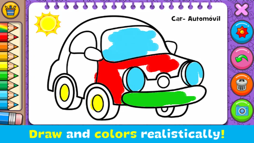 Coloring & Learn [МОД: Меню, Бесконечные монеты и Открытые уровни] Screenshot 1
