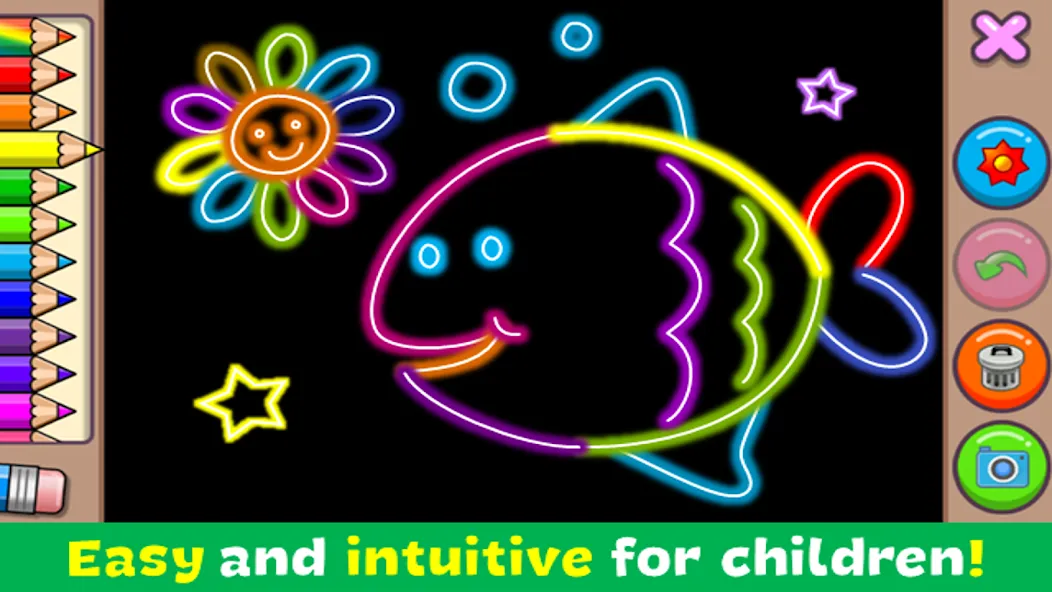 Coloring & Learn [МОД: Меню, Бесконечные монеты и Открытые уровни] Screenshot 3