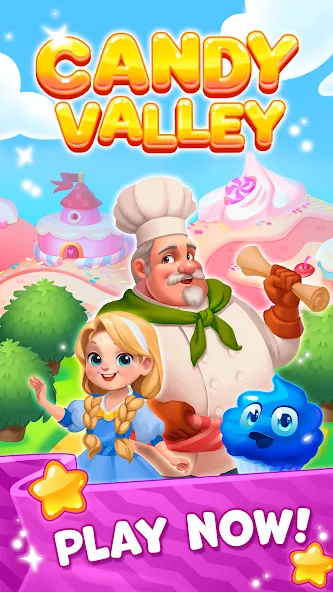 Candy Valley - Match 3 Puzzle [МОД: Много денег, Монет и Все открыто] Screenshot 5