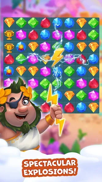 Pirate Treasures: Jewel & Gems [МОД: Меню, Бесконечные монеты и Открытые уровни] Screenshot 3