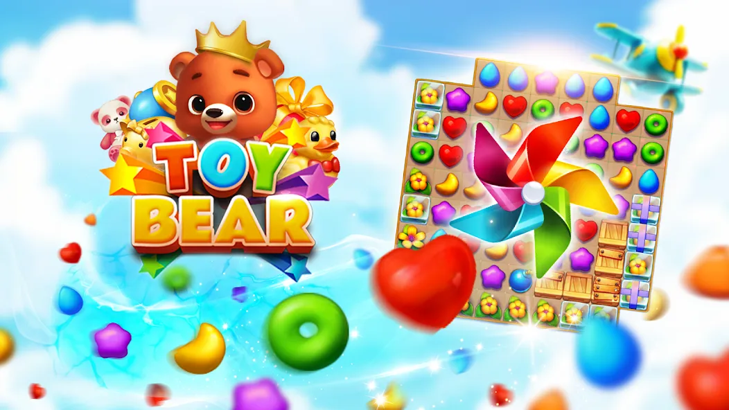 Toy Bear Sweet POP: Match 3 (Той Бир Свит ПОП) [МОД: Много монет, Открытые уровни и Мега MOD] Screenshot 5