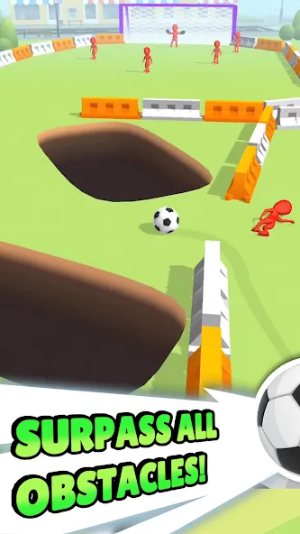 Crazy Kick! Fun Football game [МОД: Много монет, Открытые уровни и Мега MOD] Screenshot 4