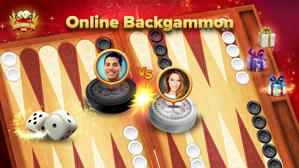 Backgammon King Online [МОД: Много монет, Открытые уровни и Мега MOD] Screenshot 1