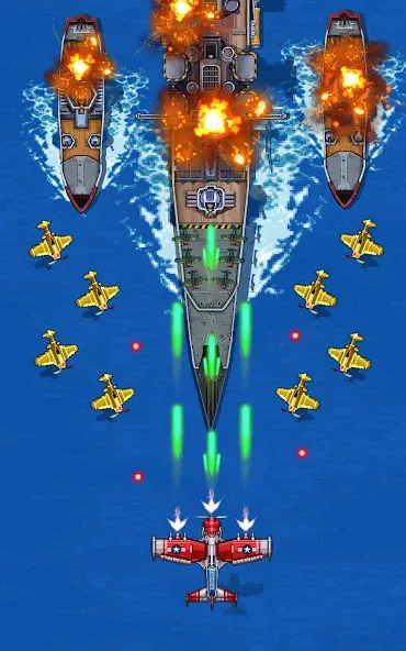 1945 Air Force: Airplane games (тысяча девятьсот сорок пять) [МОД: Все открыто, Дополнительные деньги и Меню MOD] Screenshot 1