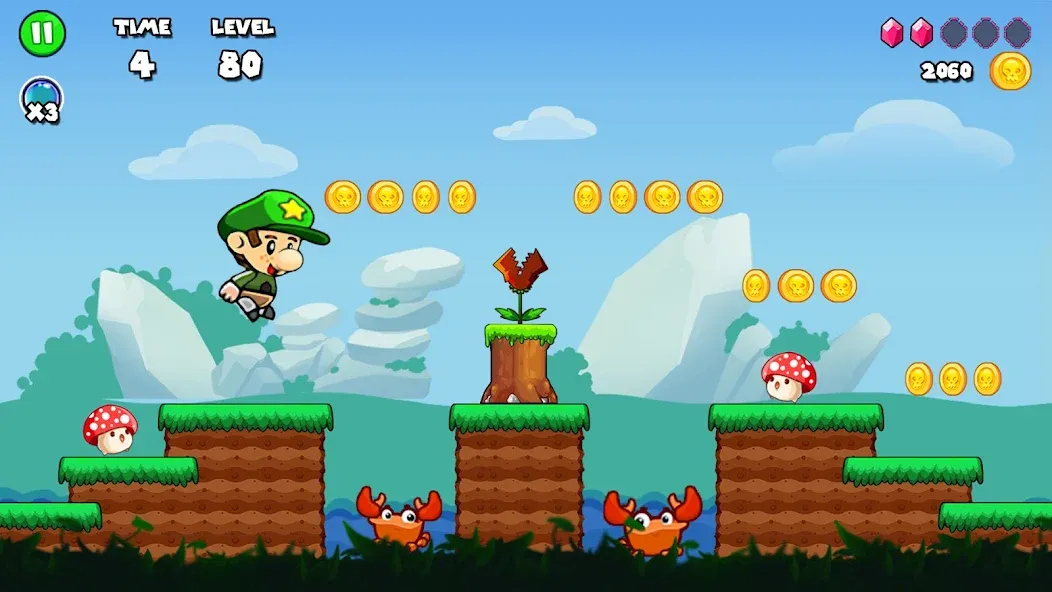 Bob Run: Adventure run game (Боб Ран) [МОД: Бесконечные деньги, Монеты и Мега MOD] Screenshot 1