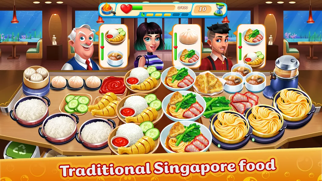 Cooking Aquarium - A Star Chef (Кукинг Аквариум) [МОД: Много монет, Открытые уровни и Мега MOD] Screenshot 4