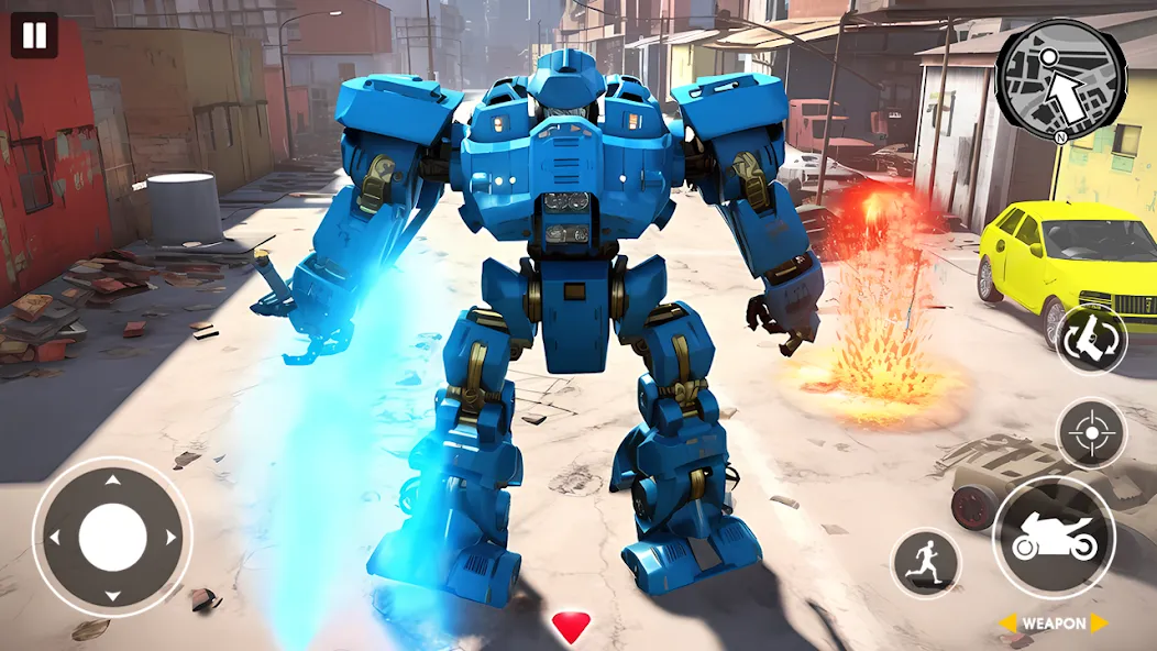 Real Robot Bike Transform Game [МОД: Все открыто, Дополнительные деньги и Меню MOD] Screenshot 3