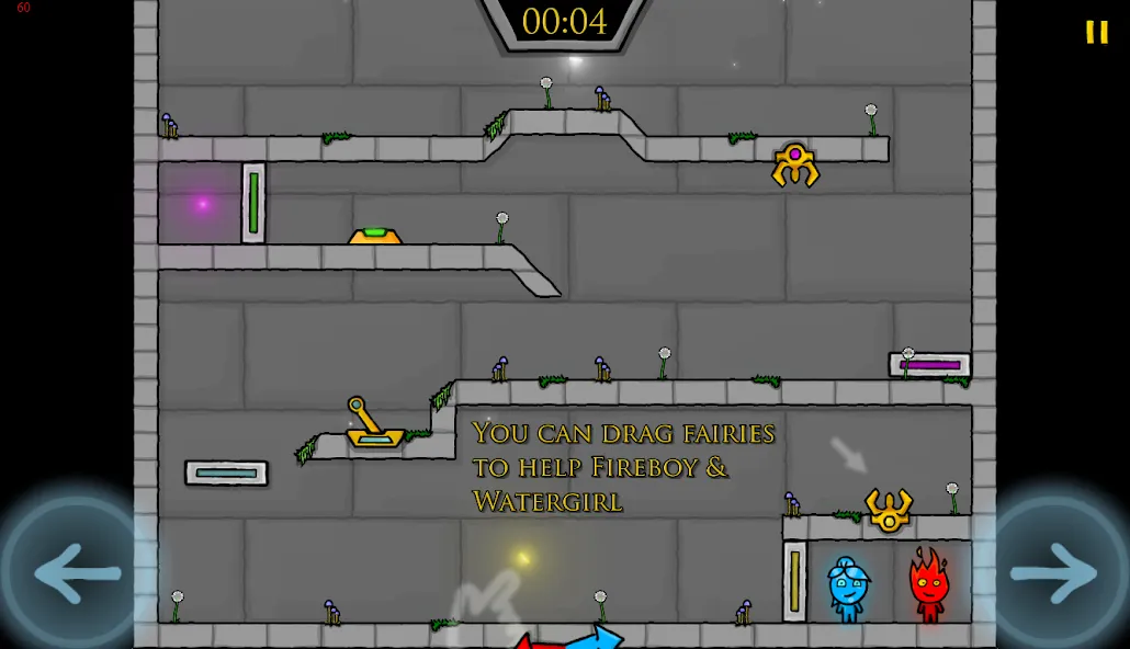 Fireboy & Watergirl FairyTales [МОД: Деньги, Монеты и Меню MOD] Screenshot 2