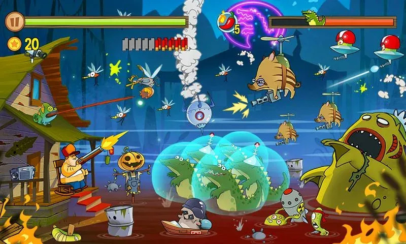 Swamp Attack (Свомп Аттак) [МОД: Бесконечные деньги, Монеты и Мега MOD] Screenshot 4