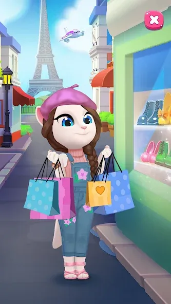 My Talking Angela 2 [МОД: Меню, Бесконечные монеты и Открытые уровни] Screenshot 4