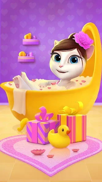 My Talking Angela [MOD: Mega Mod/Меню] - Скриншот 3