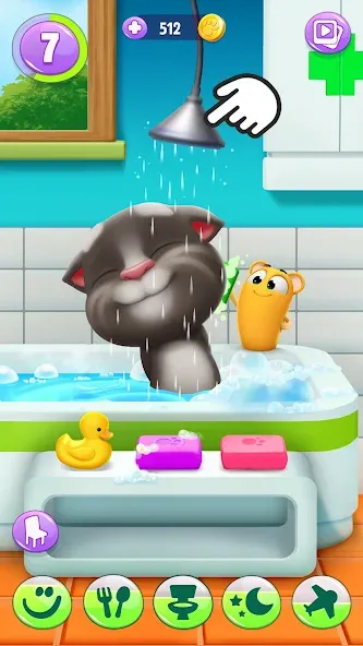 My Talking Tom 2 [МОД: Меню, Бесконечные монеты и Открытые уровни] Screenshot 2