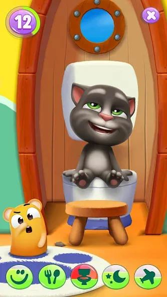 My Talking Tom 2 [МОД: Меню, Бесконечные монеты и Открытые уровни] Screenshot 3