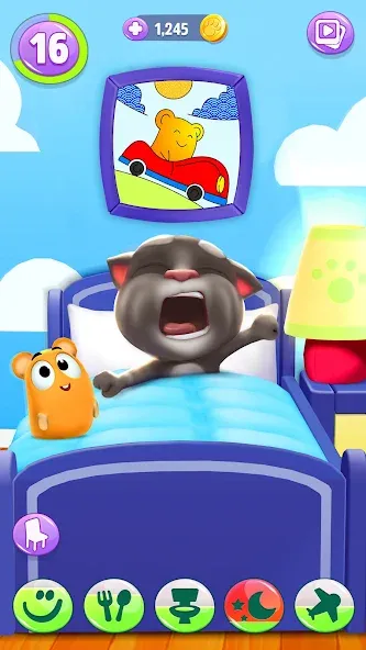 My Talking Tom 2 [МОД: Меню, Бесконечные монеты и Открытые уровни] Screenshot 4