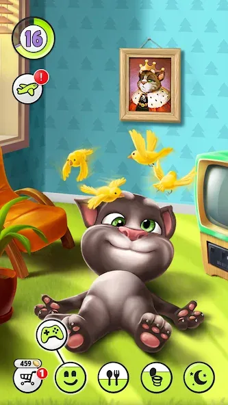 My Talking Tom [МОД: Все открыто, Дополнительные деньги и Меню MOD] Screenshot 1