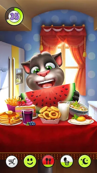 My Talking Tom [МОД: Все открыто, Дополнительные деньги и Меню MOD] Screenshot 3