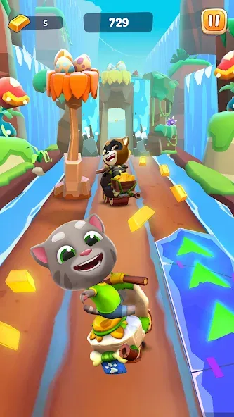 Talking Tom Time Rush [МОД: Бесконечные деньги, Монеты и Мега MOD] Screenshot 1